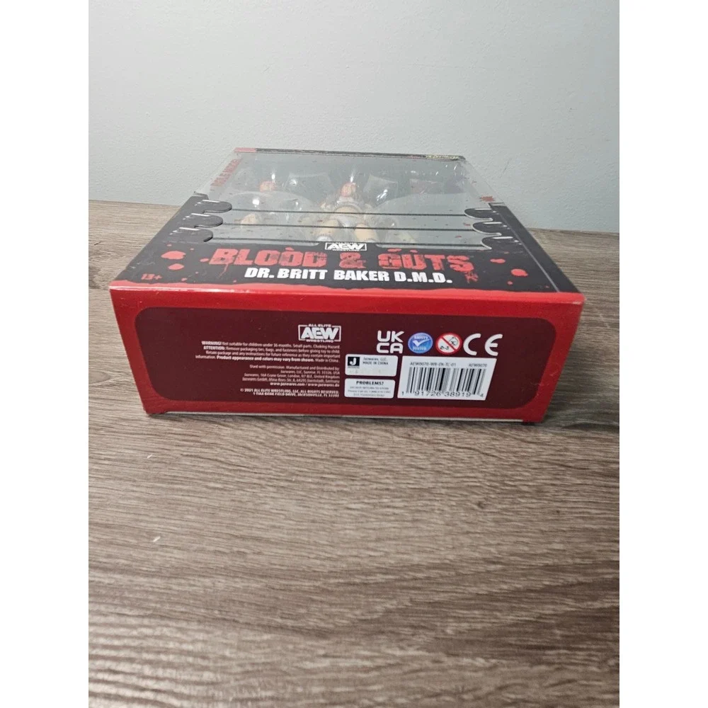 AEW Blood & Guts Dr Britt Baker DMD Ringside Exclusive Action Figure Jazwares